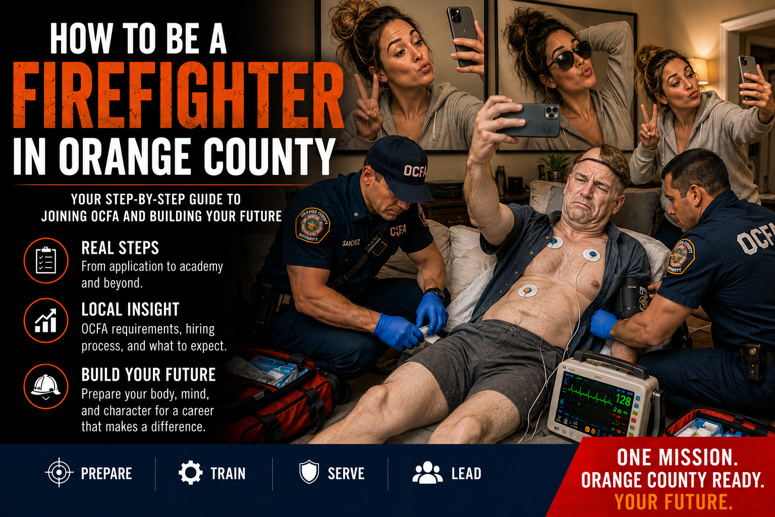 how to be a firefighter in orange county, california